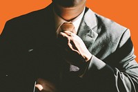 Businessman wearing a necktie