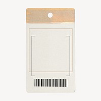 Label tag stationery collage element