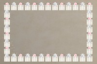 Birthday gift frame background, paper textured design