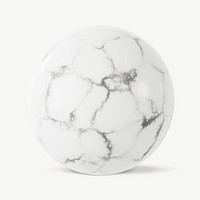 Marble ball shape, 3D rendering graphic psd