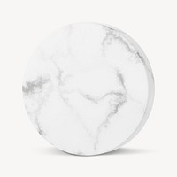 Marble cylinder shape, 3D rendering graphic