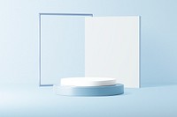 Blue 3D aesthetic product backdrop