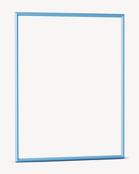 3D blue rectangle frame