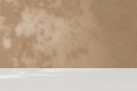 Aesthetic sunlight product backdrop, brown design