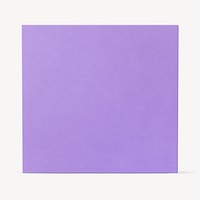 Purple square shape, 3D rendering graphic