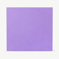 Purple square shape, 3D rendering graphic psd