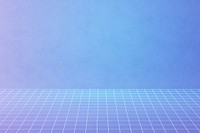 Retro wave border background, blue gradient design