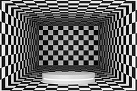 Checkered patterned product background, black and white design