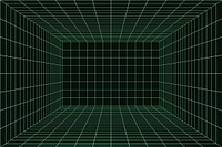 Neon green futuristic grid product background psd