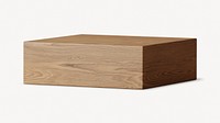 Wooden podium, 3D product stand