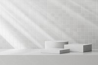 Aesthetic sunlight product background, minimal podium design