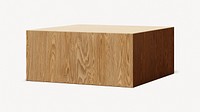 Wooden podium, 3D product stand