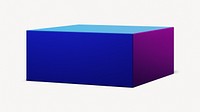 Neon purple podium, product stand in 3D design