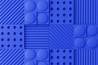 Blue wall panel background, abstract pattern design