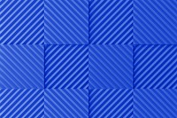 Blue acoustic foam background, soundproofing wall panel