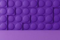 Pop fidget product background mockup, 3D purple design psd