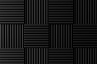 Black acoustic foam background, soundproofing wall panel