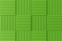 Green acoustic foam background, soundproofing wall panel