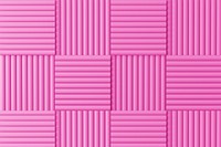 Pink acoustic foam background, soundproofing wall panel