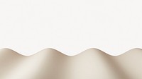 3D beige wave border background