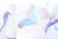 3D fluid bubbles product background