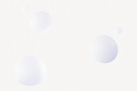 White fluid bubbles, 3D rendering illustration psd