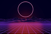 Retro futuristic vaporwave background, neon purple design