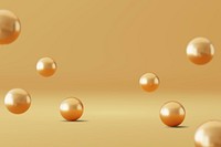 Gold bubbles product background mockup, 3D luxury design psd