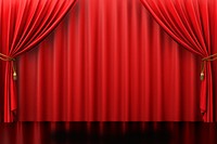 Red curtain product background