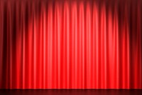 Red curtain product background psd