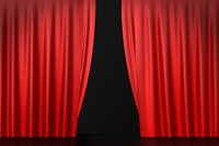 Red opening curtain product background