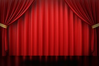 Red curtain product background