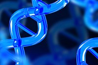 3D DNA double helix background, science technology remix