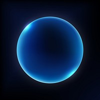 Dark blue circle element, digital remix vector