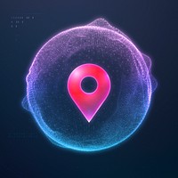 Gradient location pin psd