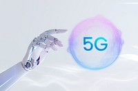 5G network technology, digital remix