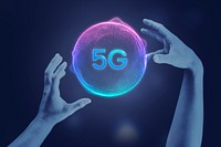 5G network technology, digital remix