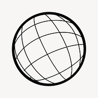 Grid globe communication clipart vector