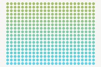 Green gradient dotted pattern  in rectangle shape