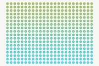 Green gradient dotted pattern collage element psd