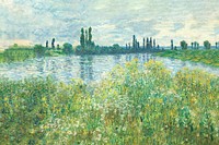 Monet nature background. Famous art remixed by rawpixel.