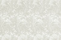 William Morris' Tulip background, flower pattern, remixed by rawpixel