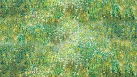 Green field desktop wallpaper background. Claude Monet artwork, remixed by rawpixel.