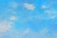 Aesthetic blue sky background. Claude Monet artwork, remixed by rawpixel.