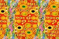 Gustav Klimt's Hope II patterned background, remixed by rawpixel