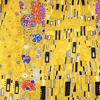 Gustav Klimt's The Kiss pattern background, remixed by rawpixel
