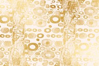 Aesthetic gold patterned background, Gustav Klimt's Hope II design, remixed by rawpixel