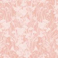 Red wildflowers patterned background, remixed by rawpixel
