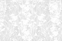 Gray wildflowers patterned background, remixed by rawpixel