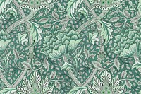 William Morris' Windrush background, vintage botanical pattern, remixed by rawpixel